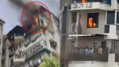 Photo of द्वारका के एक अपार्टमेंट की 7वीं मंजिल पर लगी भीषण आग