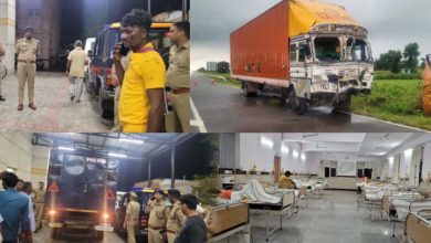 Photo of बुलंदशहर में बड़ा सड़क हादसा, हाईवे पर कंटेनर ने ट्रॉली में मारी टक्कर