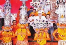 Photo of पहली बार दिल्ली की रामलीला में शामिल हुए पानीपत वाले हनुमान जी