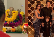 Photo of शाहरुख खान ने घर में की लक्ष्मी पूजा, पत्नी गौरी संग दीये जलाकर मनाई दीवाली