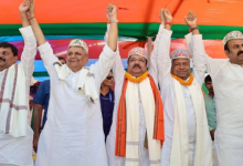 Photo of सीट शेयरिंग पर भाजपा कार्यालय में एनडीए की मैराथन बैठक