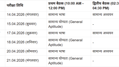 Photo of  बिहार सहायक शिक्षा विकास अधिकारी लिखित परीक्षा की तिथियां घोषित