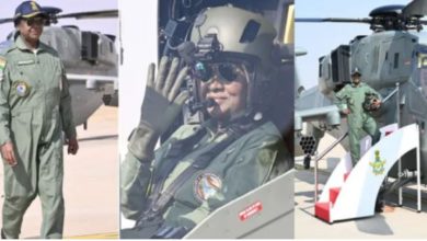 Photo of राष्ट्रपति मुर्मु ने ‘प्रचंड’ हेलीकॉप्टर में भरी उड़ान, भारत-पाक सीमा पर सह-पायलट बन रचा इतिहास