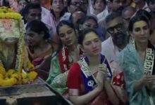 Photo of उज्जैन: अभिनेत्री तमन्ना भाटिया ने किए बाबा महाकाल के दर्शन