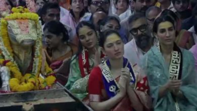 Photo of उज्जैन: अभिनेत्री तमन्ना भाटिया ने किए बाबा महाकाल के दर्शन