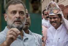 Photo of  संसद में धर्मेंद्र प्रधान के स्वागत पर राहुल गांधी ने बीजेपी पर साधा निशाना